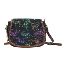 Load image into Gallery viewer, Floral Elk Saddle Bag/Small (Model 1649) Full Customization bag e-joyer 
