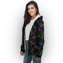 Load image into Gallery viewer, Floral Elk Sherpa Hoodie hoodie Herman 
