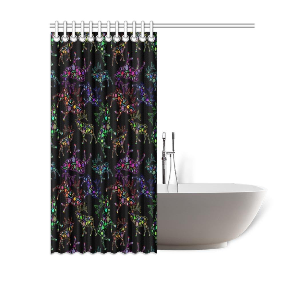 Floral Elk Shower Curtain 60"x72" Shower Curtain 60"x72" e-joyer 