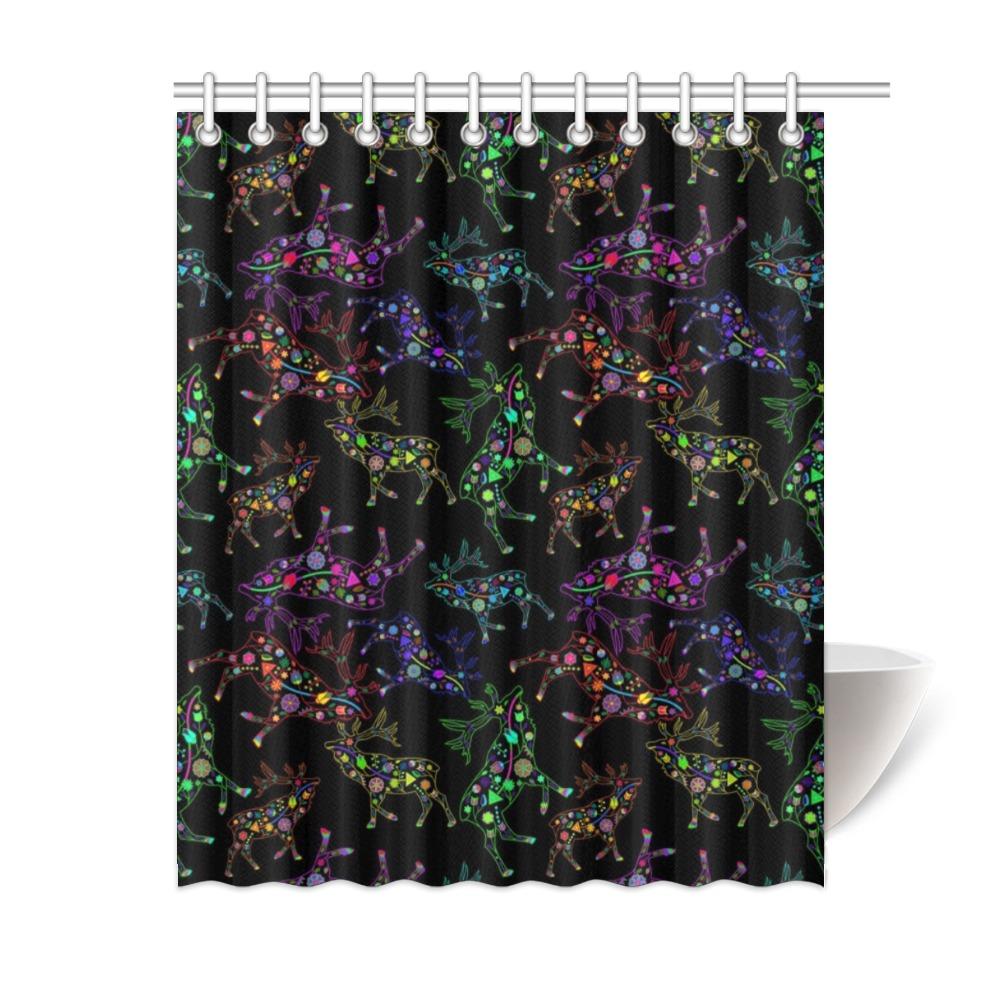 Floral Elk Shower Curtain 60"x72" Shower Curtain 60"x72" e-joyer 