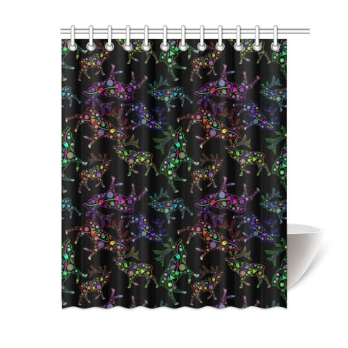 Floral Elk Shower Curtain 60