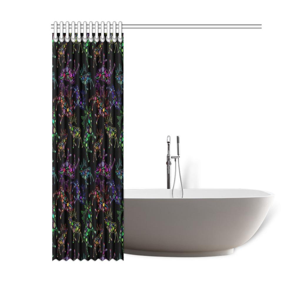 Floral Elk Shower Curtain 60"x72" Shower Curtain 60"x72" e-joyer 