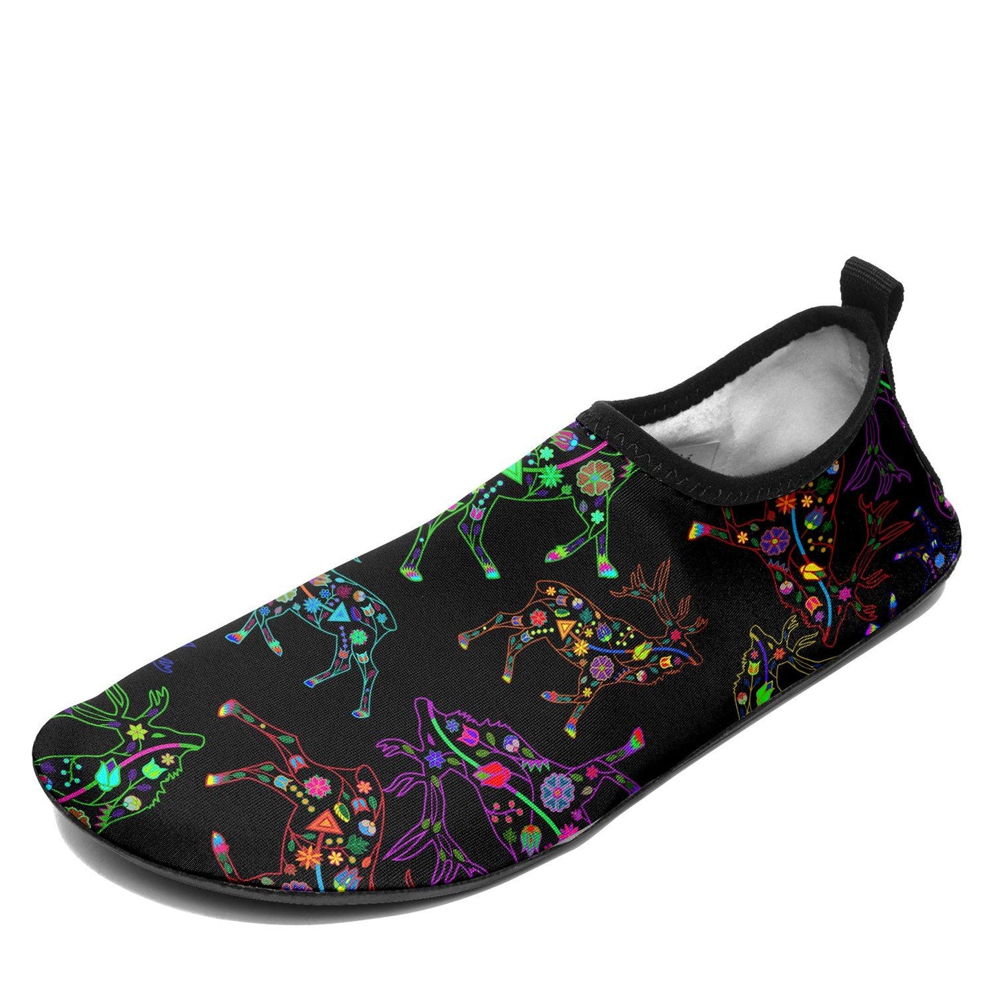 Floral Elk Sockamoccs Kid's Slip On Shoes Herman 