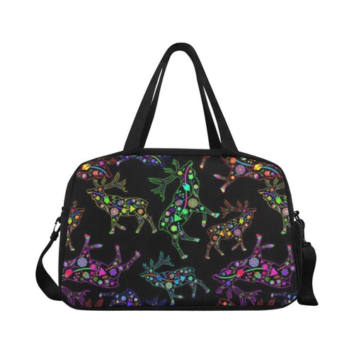 Floral Elk Weekend Travel Bag (Model 1671) bag e-joyer 