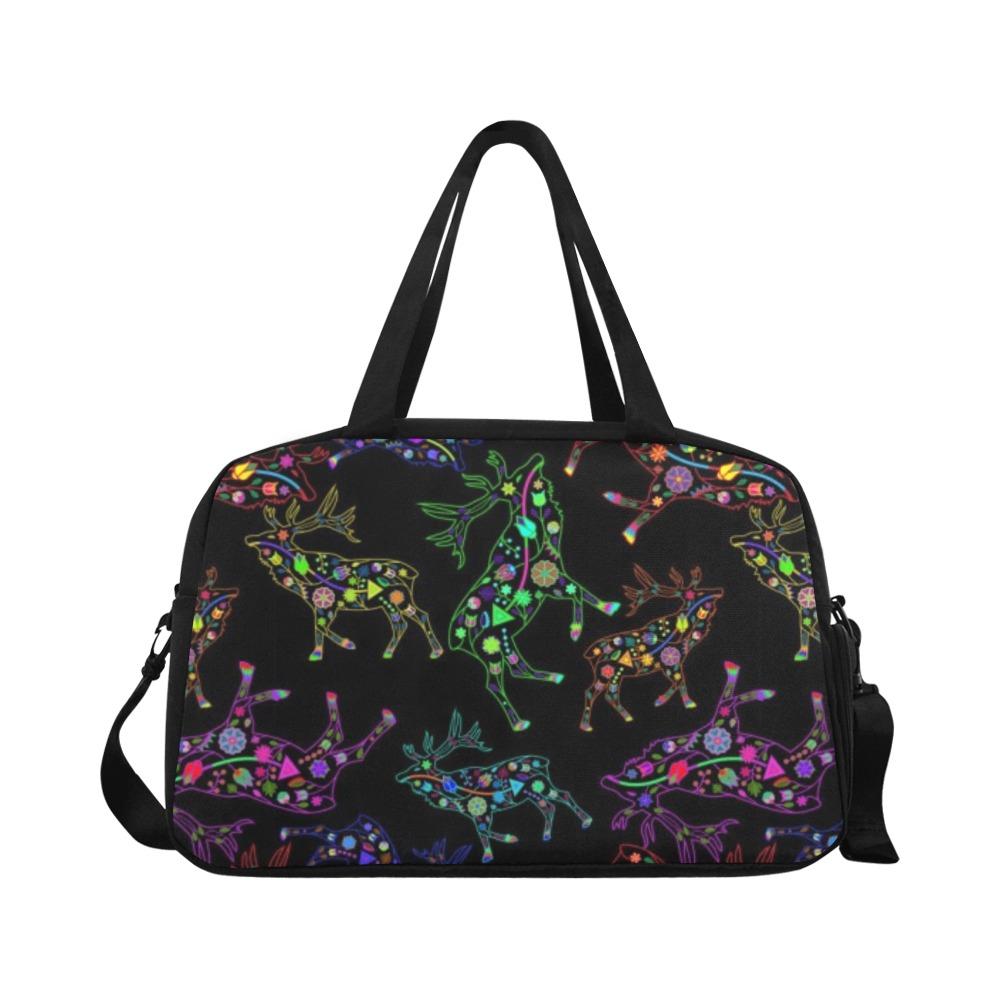 Floral Elk Weekend Travel Bag (Model 1671) bag e-joyer 