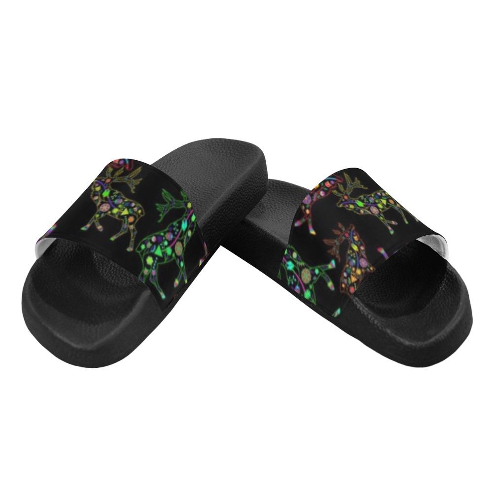 Floral Elk Women's Slide Sandals (Model 057) Women's Slide Sandals (057) e-joyer 