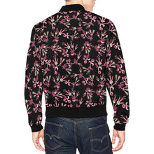 Load image into Gallery viewer, Floral Green Black All Over Print Bomber Jacket for Men (Model H19) Jacket e-joyer 
