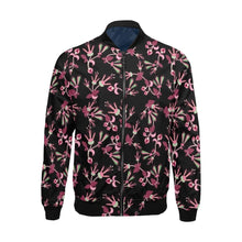 Load image into Gallery viewer, Floral Green Black All Over Print Bomber Jacket for Men (Model H19) Jacket e-joyer 
