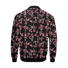 Load image into Gallery viewer, Floral Green Black All Over Print Bomber Jacket for Men (Model H19) Jacket e-joyer 
