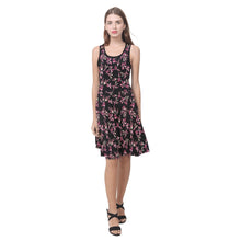 Load image into Gallery viewer, Floral Green Black Atalanta Sundress (Model D04) Atalanta Sundress (D04) e-joyer 
