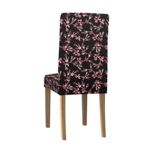 Load image into Gallery viewer, Floral Green Black Chair Cover (Pack of 4) Chair Cover (Pack of 4) e-joyer 
