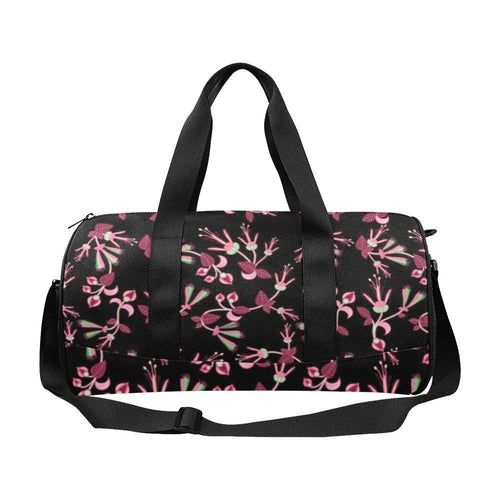 Floral Green Black Duffle Bag (Model 1679) Duffle Bag (1679) e-joyer 