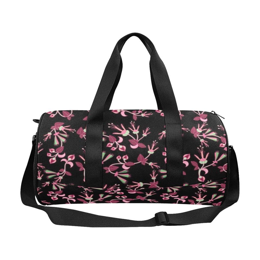 Floral Green Black Duffle Bag (Model 1679) Duffle Bag (1679) e-joyer 