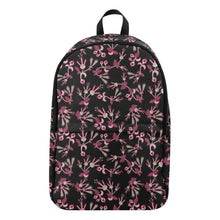 Load image into Gallery viewer, Floral Green Black Fabric Backpack for Adult (Model 1659) Casual Backpack for Adult (1659) e-joyer 
