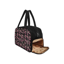 Load image into Gallery viewer, Floral Green Black Fitness Handbag (Model 1671) Fitness Handbag (1671) e-joyer 
