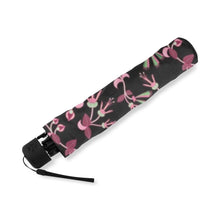 Load image into Gallery viewer, Floral Green Black Foldable Umbrella (Model U01) Foldable Umbrella e-joyer 
