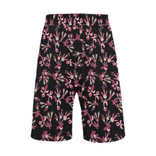 Load image into Gallery viewer, Floral Green Black Men&#39;s All Over Print Casual Shorts (Model L23) Men&#39;s Casual Shorts (L23) e-joyer 
