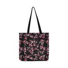 Load image into Gallery viewer, Floral Green Black Reusable Shopping Bag Model 1660 (Two sides) Shopping Tote Bag (1660) e-joyer 
