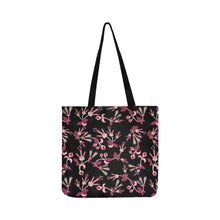 Load image into Gallery viewer, Floral Green Black Reusable Shopping Bag Model 1660 (Two sides) Shopping Tote Bag (1660) e-joyer 
