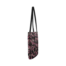 Load image into Gallery viewer, Floral Green Black Reusable Shopping Bag Model 1660 (Two sides) Shopping Tote Bag (1660) e-joyer 
