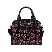 Load image into Gallery viewer, Floral Green Black Shoulder Handbag (Model 1634) Shoulder Handbags (1634) e-joyer 
