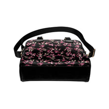 Load image into Gallery viewer, Floral Green Black Shoulder Handbag (Model 1634) Shoulder Handbags (1634) e-joyer 
