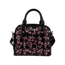 Load image into Gallery viewer, Floral Green Black Shoulder Handbag (Model 1634) Shoulder Handbags (1634) e-joyer 
