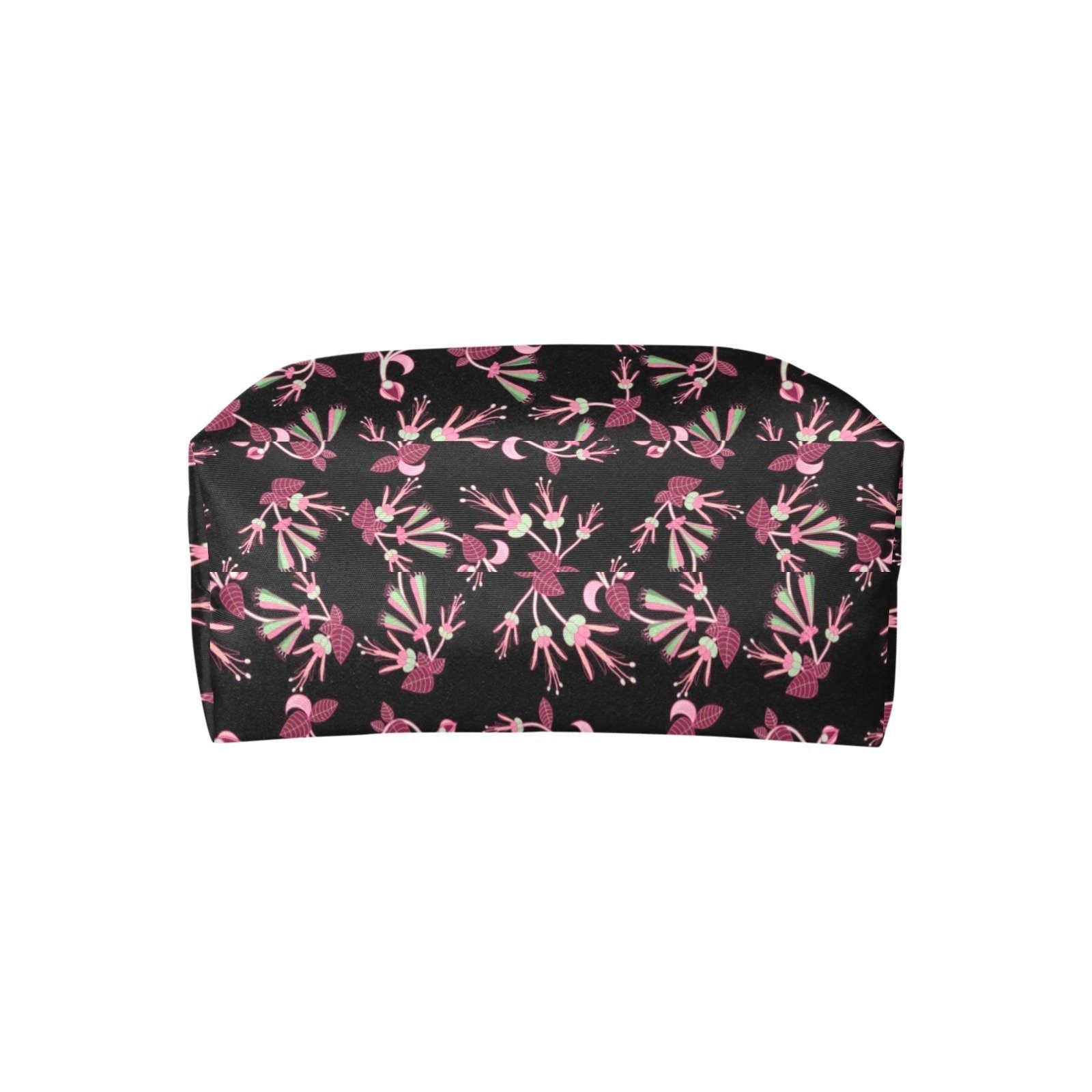 Floral Green Black Single-Shoulder Lady Handbag (Model 1714) bag e-joyer 