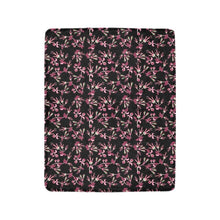 Load image into Gallery viewer, Floral Green Black Ultra-Soft Micro Fleece Blanket 40&quot;x50&quot; Ultra-Soft Blanket 40&#39;&#39;x50&#39;&#39; e-joyer 
