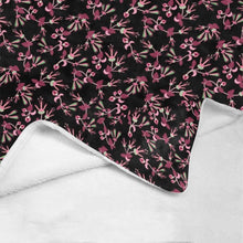 Load image into Gallery viewer, Floral Green Black Ultra-Soft Micro Fleece Blanket 50&quot;x60&quot; Ultra-Soft Blanket 50&#39;&#39;x60&#39;&#39; e-joyer 
