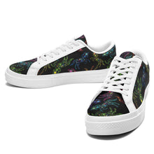 Load image into Gallery viewer, Floral Horse Aapisi Low Top Canvas Shoes White Sole aapisi Herman 
