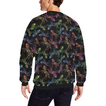 Load image into Gallery viewer, Floral Horse All Over Print Crewneck Sweatshirt for Men (Model H18) shirt e-joyer 
