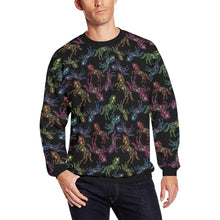 Load image into Gallery viewer, Floral Horse All Over Print Crewneck Sweatshirt for Men (Model H18) shirt e-joyer 
