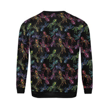 Load image into Gallery viewer, Floral Horse All Over Print Crewneck Sweatshirt for Men (Model H18) shirt e-joyer 
