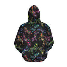 Load image into Gallery viewer, Floral Horse All Over Print Hoodie for Men (USA Size) (Model H13) All Over Print Hoodie for Men (H13) e-joyer 

