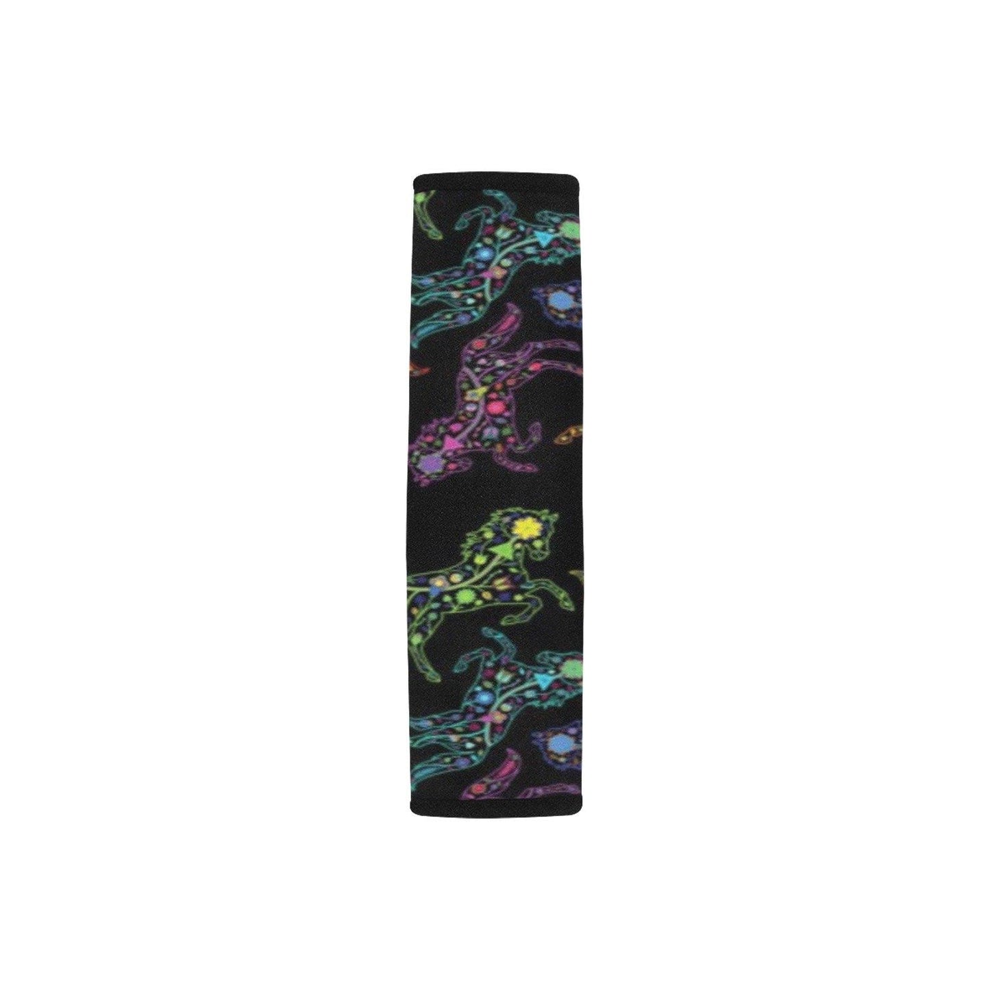 Floral Horse Car Seat Belt Cover 7''x12.6'' (Pack of 2) Car Seat Belt Cover 7x12.6 (Pack of 2) e-joyer 