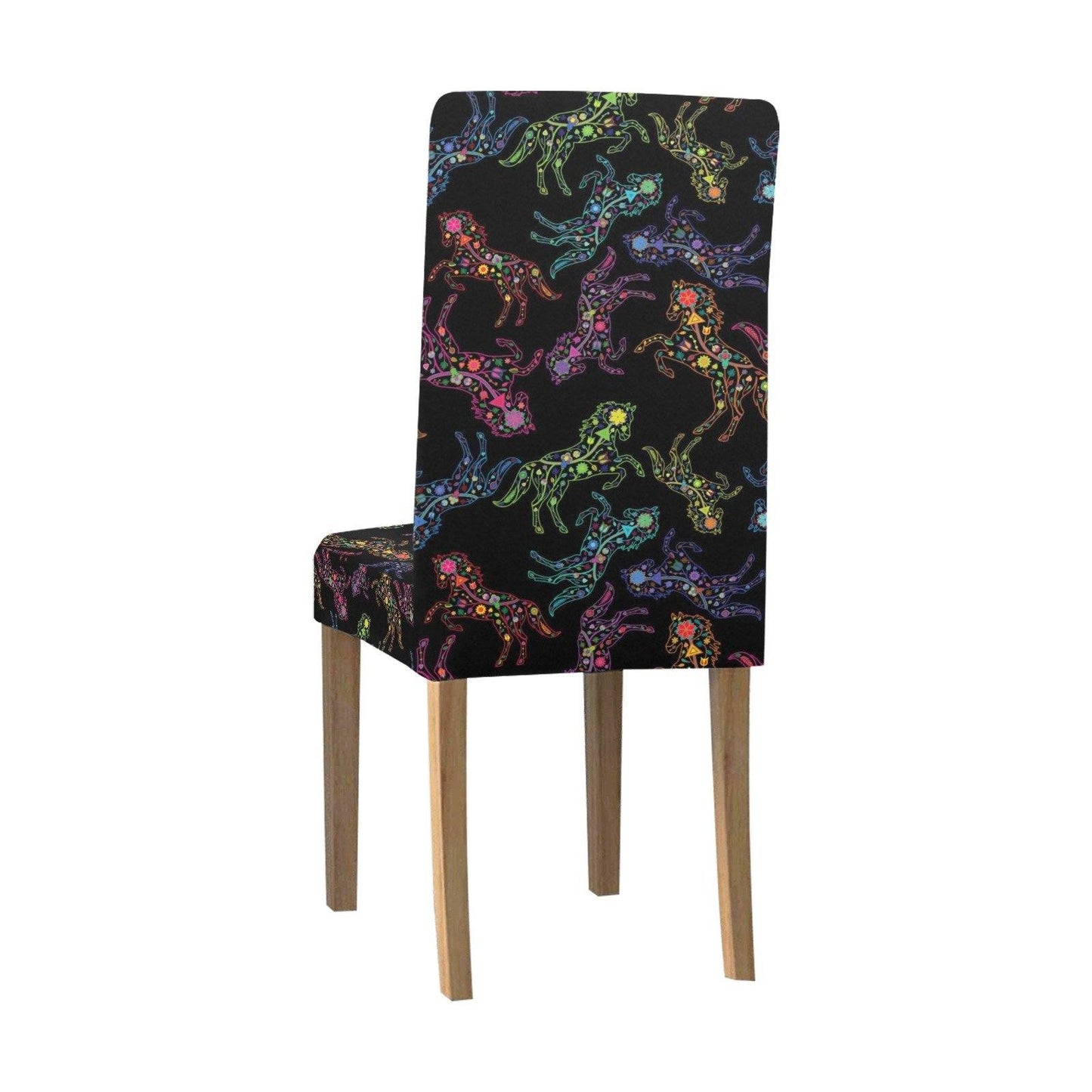 Floral Horse Chair Cover (Pack of 4) Chair Cover (Pack of 4) e-joyer 