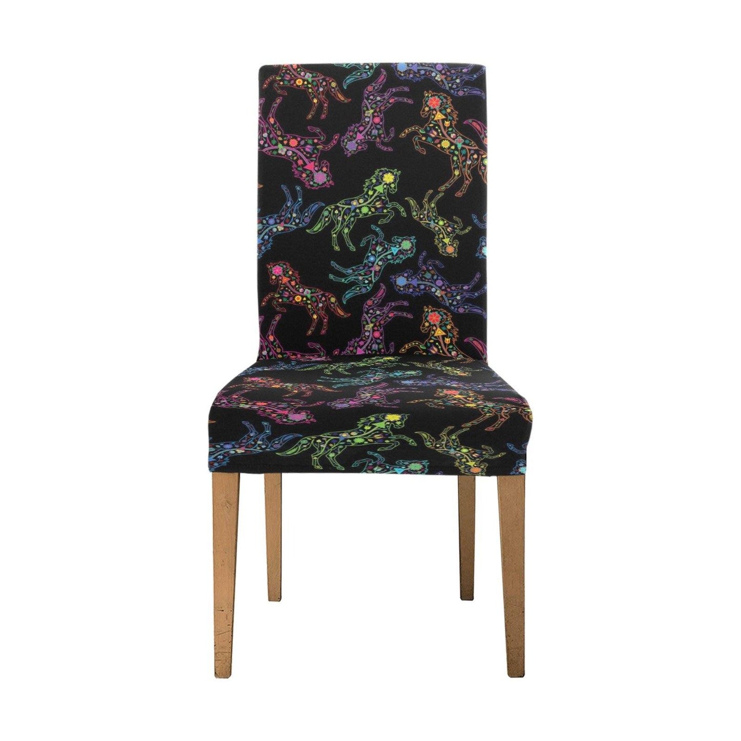 Floral Horse Chair Cover (Pack of 6) Chair Cover (Pack of 6) e-joyer 