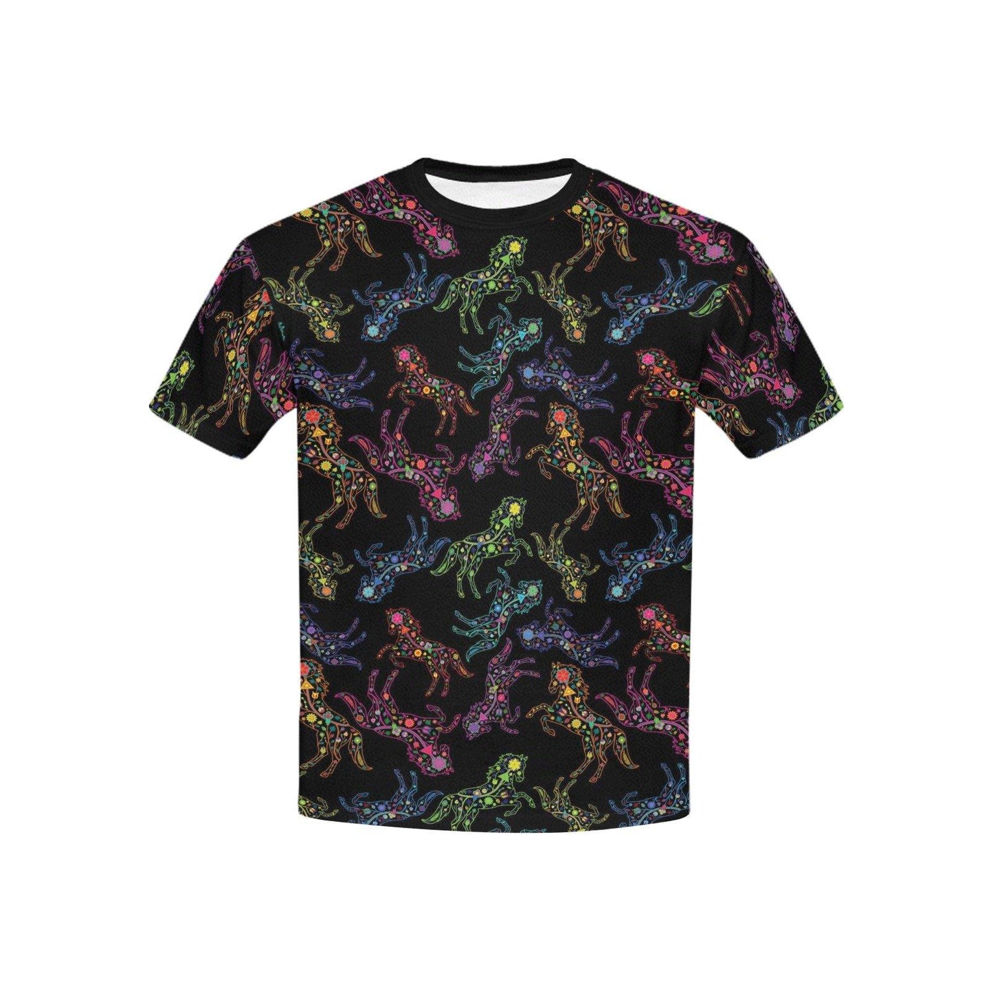 Floral Horse Kids' All Over Print T-shirt (USA Size) (Model T40) All Over Print T-shirt for Kid (T40) e-joyer 