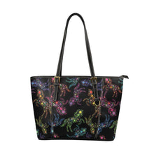 Load image into Gallery viewer, Floral Horse Leather Tote Bag/Large (Model 1640) bag e-joyer 
