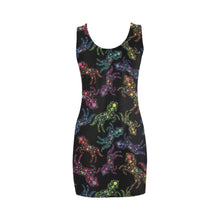 Load image into Gallery viewer, Floral Horse Medea Vest Dress (Model D06) Medea Vest Dress (D06) e-joyer 
