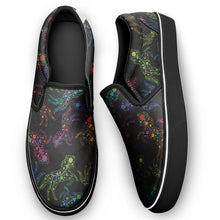 Load image into Gallery viewer, Floral Horse Otoyimm Canvas Slip On Shoes otoyimm Herman 
