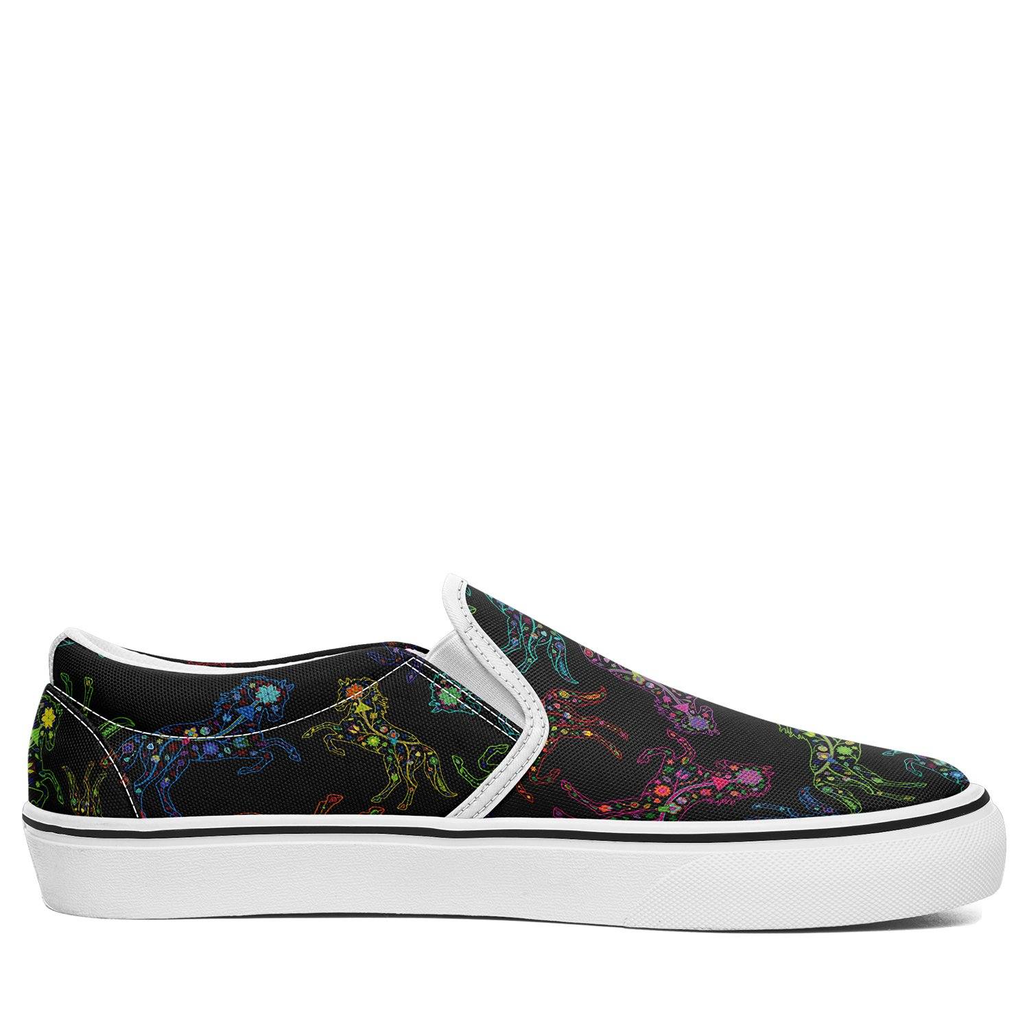 Floral Horse Otoyimm Canvas Slip On Shoes otoyimm Herman 