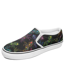 Load image into Gallery viewer, Floral Horse Otoyimm Canvas Slip On Shoes otoyimm Herman US Youth 1 / EUR 32 White Sole 
