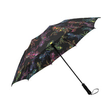 Load image into Gallery viewer, Floral Horse Semi-Automatic Foldable Umbrella (Model U05) Semi-Automatic Foldable Umbrella e-joyer 
