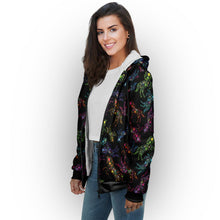 Load image into Gallery viewer, Floral Horse Sherpa Hoodie hoodie Herman 
