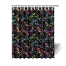 Load image into Gallery viewer, Floral Horse Shower Curtain 60&quot;x72&quot; Shower Curtain 60&quot;x72&quot; e-joyer 
