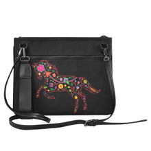 Load image into Gallery viewer, Floral Horse Slim Clutch Bag (Model 1668) Slim Clutch Bags (1668) e-joyer 
