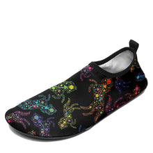 Load image into Gallery viewer, Floral Horse Sockamoccs Kid&#39;s Slip On Shoes Herman 
