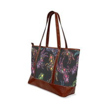 Load image into Gallery viewer, Floral Horse Tote Handbag (Model 1642) handbag e-joyer 
